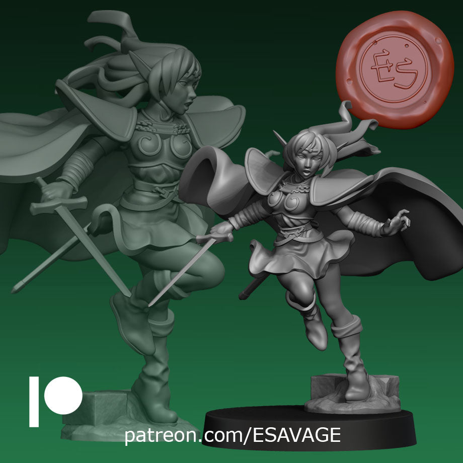 Deedlit | Fantasy Miniature | Ethan Savage Studios