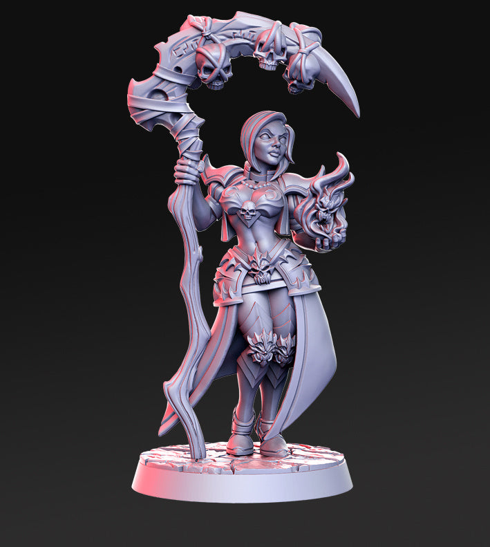 Necromancer Mage Deera | Welcome to the Abyss | Fantasy Miniature | RN Estudio