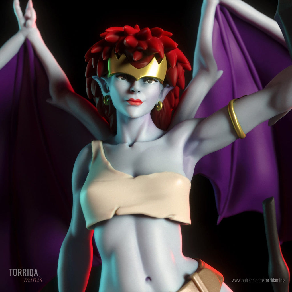 Demona | Pin-Up Statue Fan Art Miniature Unpainted | Torrida Minis