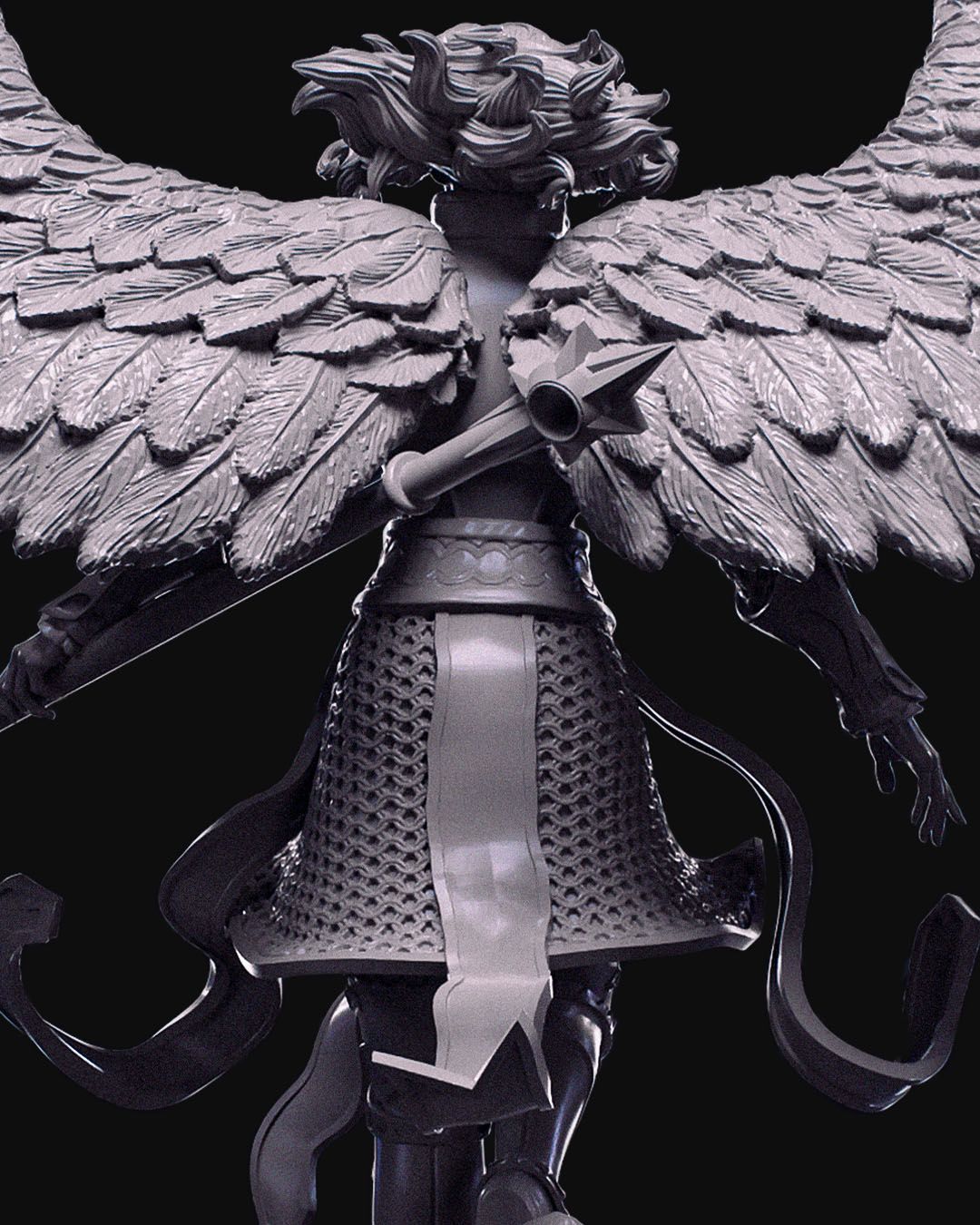 Dianna The Lightbringer - 32mm / 75mm Scale Miniature