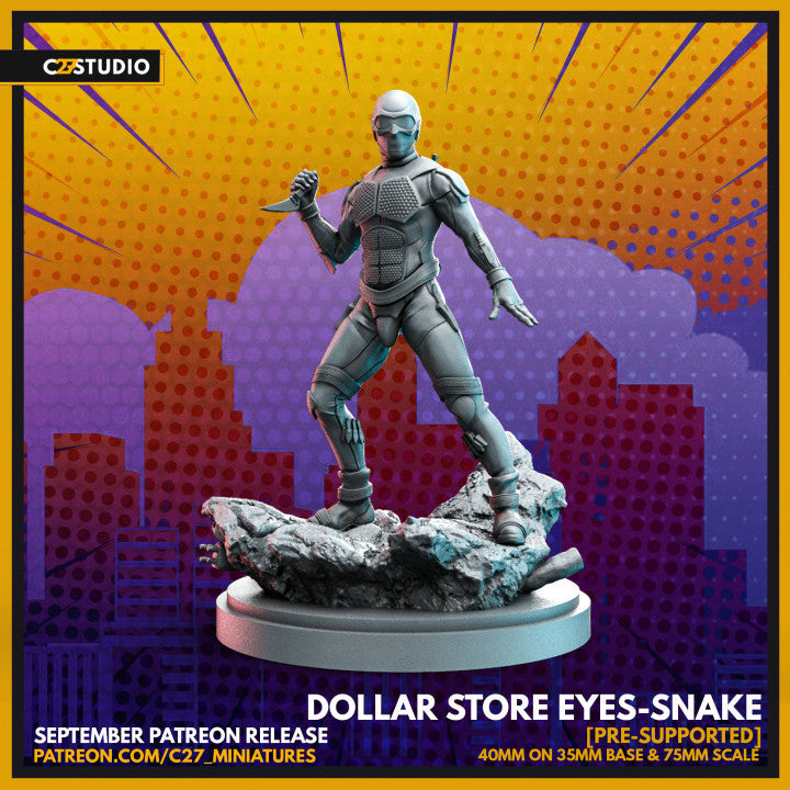 Dollar Store Eyes-Snake | Heroes | Sci-Fi Miniature | C27 Studio