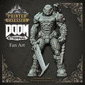 Doom Guy (150mm) | Doom | Fantasy Miniature | Printed Obsession