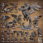 Draconian Scourge Miniatures (Full Set) | Fantasy D&D Miniature | Artisan Guild