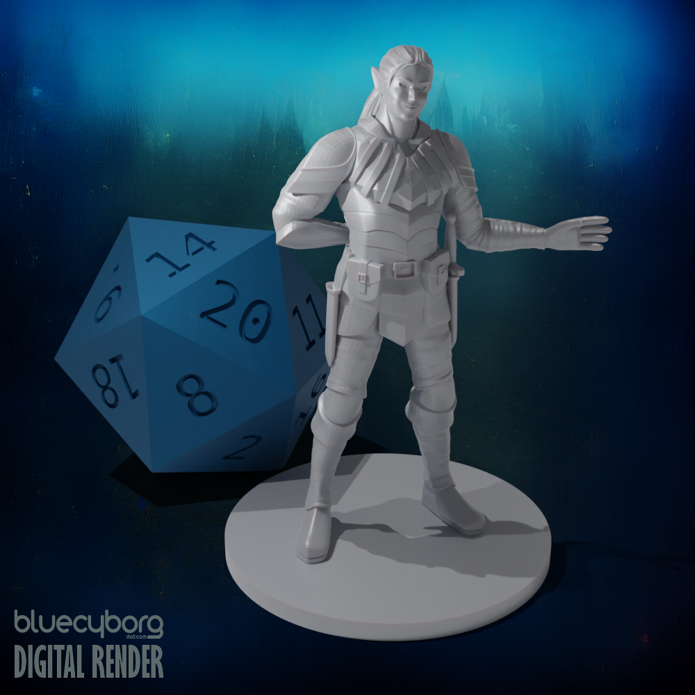 Drow Rogue Friendly 28mm Scale Miniature