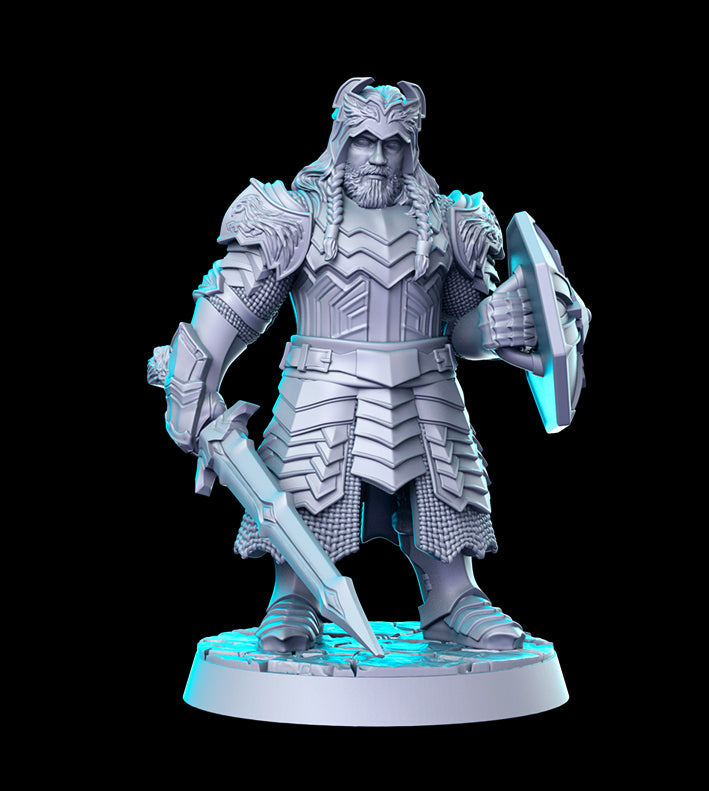 Dwarf King | Against the Shadows Vol 4 | Fantasy Miniature | RN Estudio