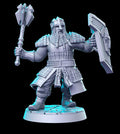 Dwarf w/ Mace | Against the Shadows Vol 4 | Fantasy Miniature | RN Estudio