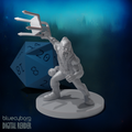 Dwarf Improvised Weapon Fighter 28mm Scale Miniature