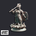 Kilda Swordreign Cleric of Battle - 3D Printed Cleric Character Miniature