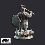 Kilda Swordreign Cleric of Battle - 3D Printed Cleric Character Miniature