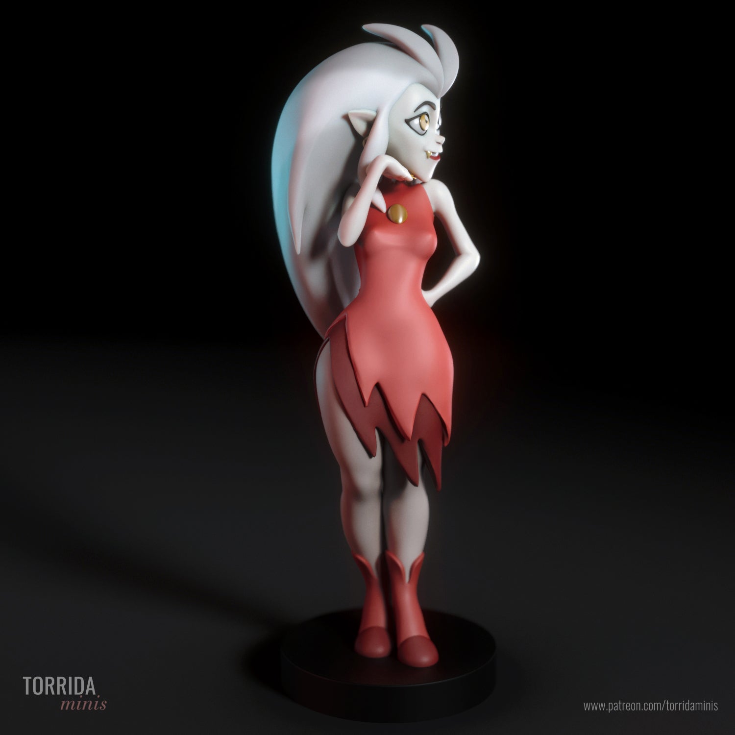 Eda | Pin-Up Statue Fan Art Miniature Unpainted | Torrida Minis