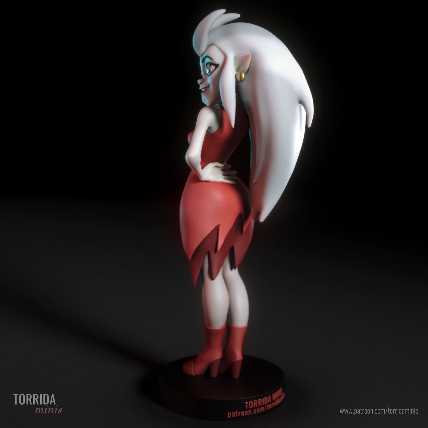 Eda | Pin-Up Statue Fan Art Miniature Unpainted | Torrida Minis