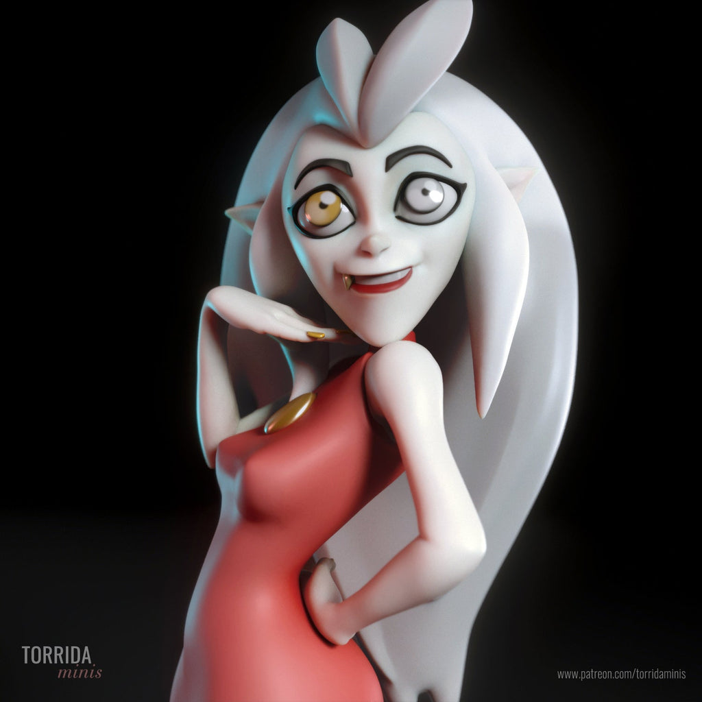 Eda | Pin-Up Statue Fan Art Miniature Unpainted | Torrida Minis