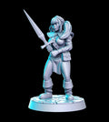 Elf Warrior | Heroine's Quest | Fantasy Miniature | RN Estudio