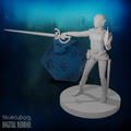 Elf Female Fey Hexblade Warlock 28mm Scale Miniature