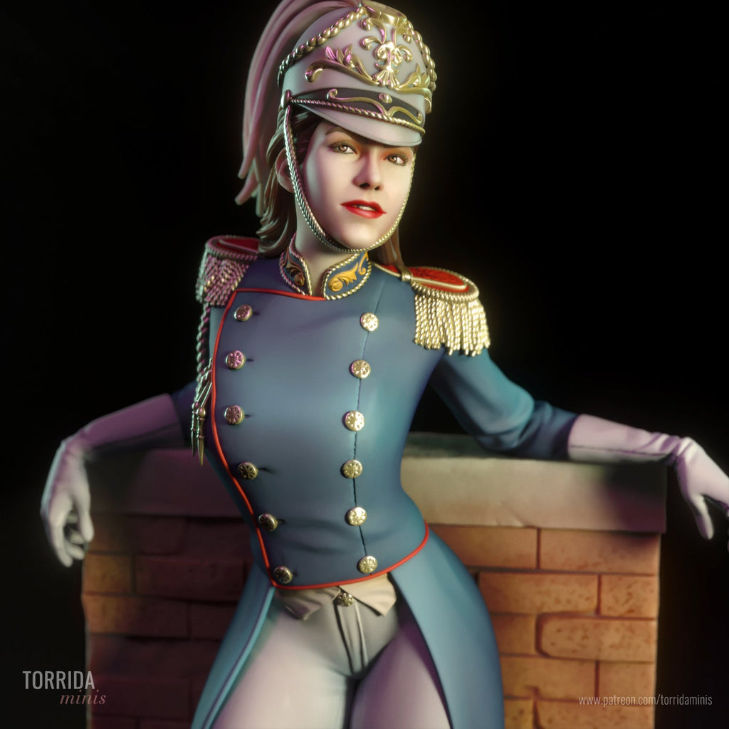 Elis | Pin-Up Statue Fan Art Miniature Unpainted | Torrida Minis