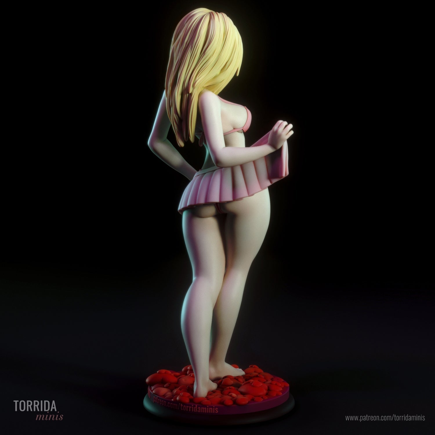 Ellen | Pin-Up Statue Fan Art Miniature Unpainted | Torrida Minis