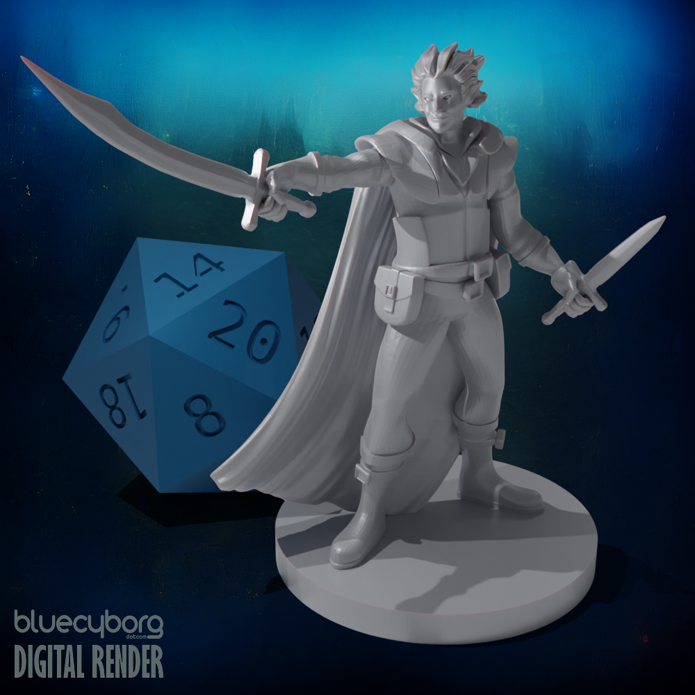 Elven Swashbuckler 28mm Scale Miniature