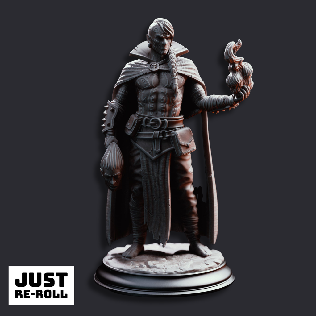 Kael the Forlorn Soul Dark Pact Warlock - 3D Printed Warlock Miniature