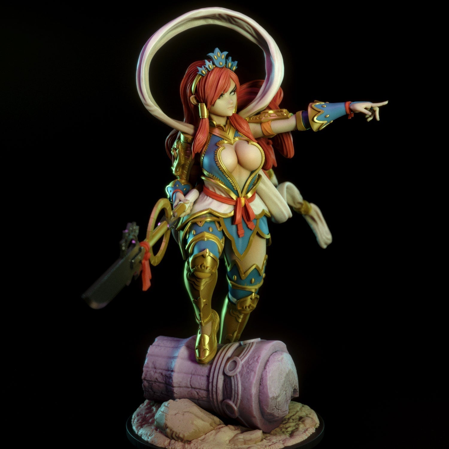 Ezra | Pin-Up Statue Fan Art Miniature Unpainted | Torrida Minis