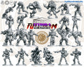 Eternals Miniatures (Full Team) | Mythbowl | Fantasy Miniature | RN Estudio