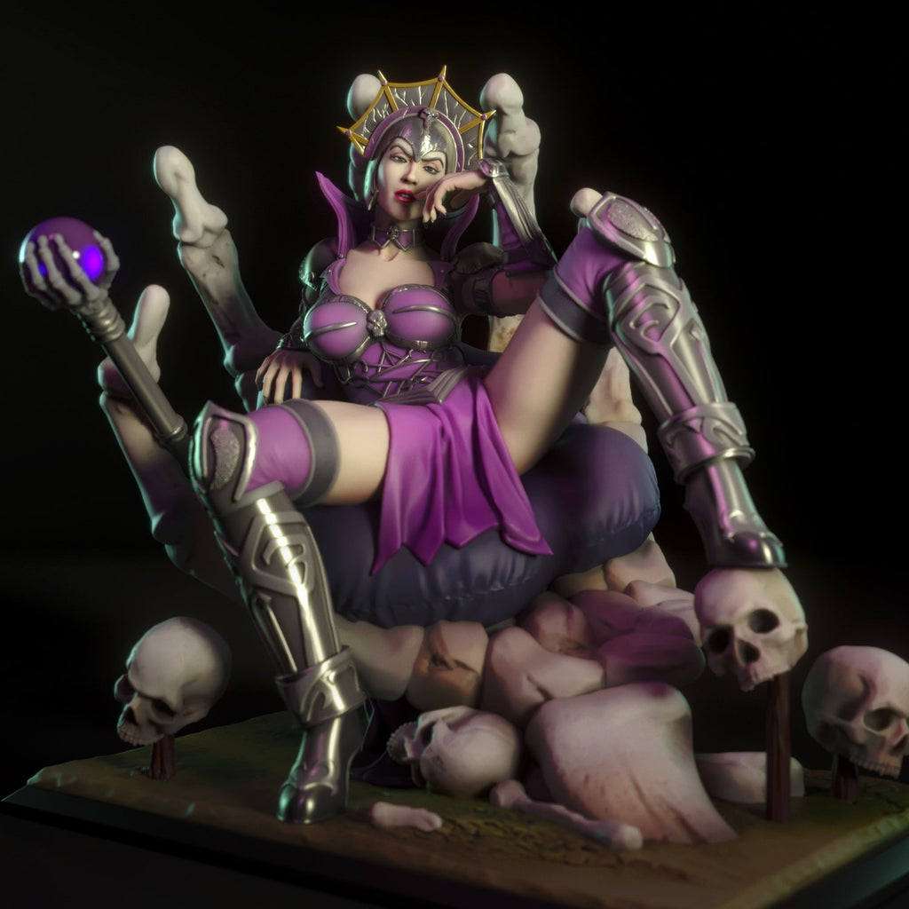 Evil Lyn | Pin-Up Statue Fan Art Miniature Unpainted | Torrida Minis