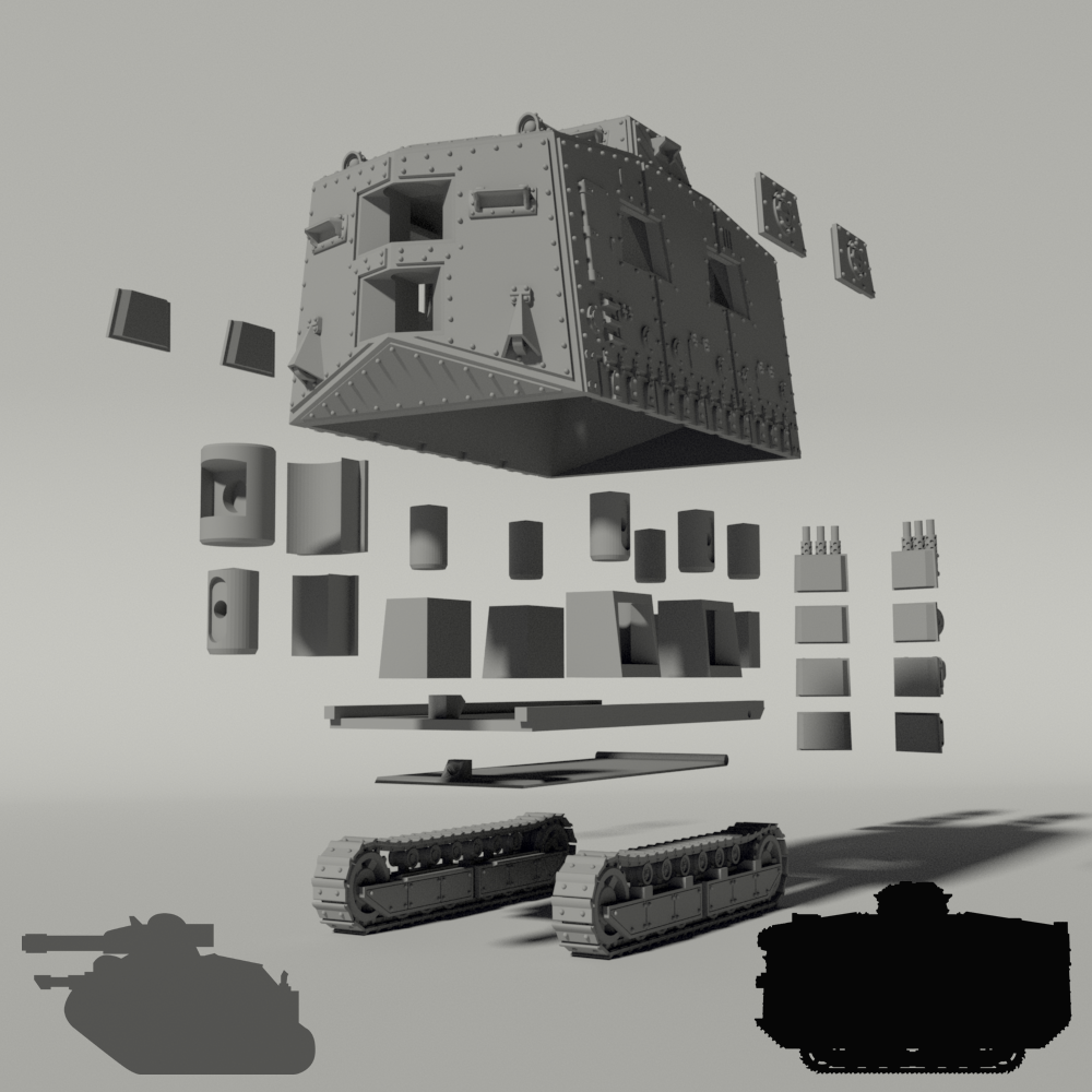 Grim A7V Heavy Assault Tank – Grim Prints