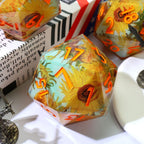 Solflowers Grace | 50mm D20 | Oversized Art Core Dice
