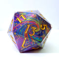 Gilded Cosmos | 50mm D20 | Oversized Art Core Dice