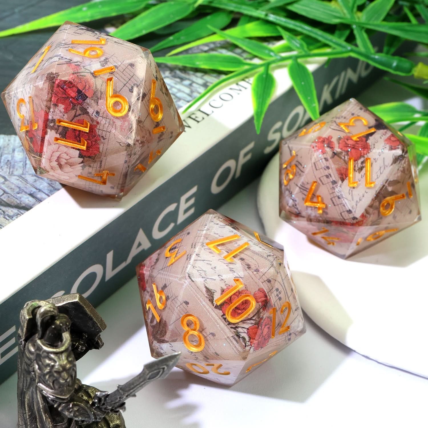 Sonnet of Thorns | 33mm D20 | Oversized Art Core Dice