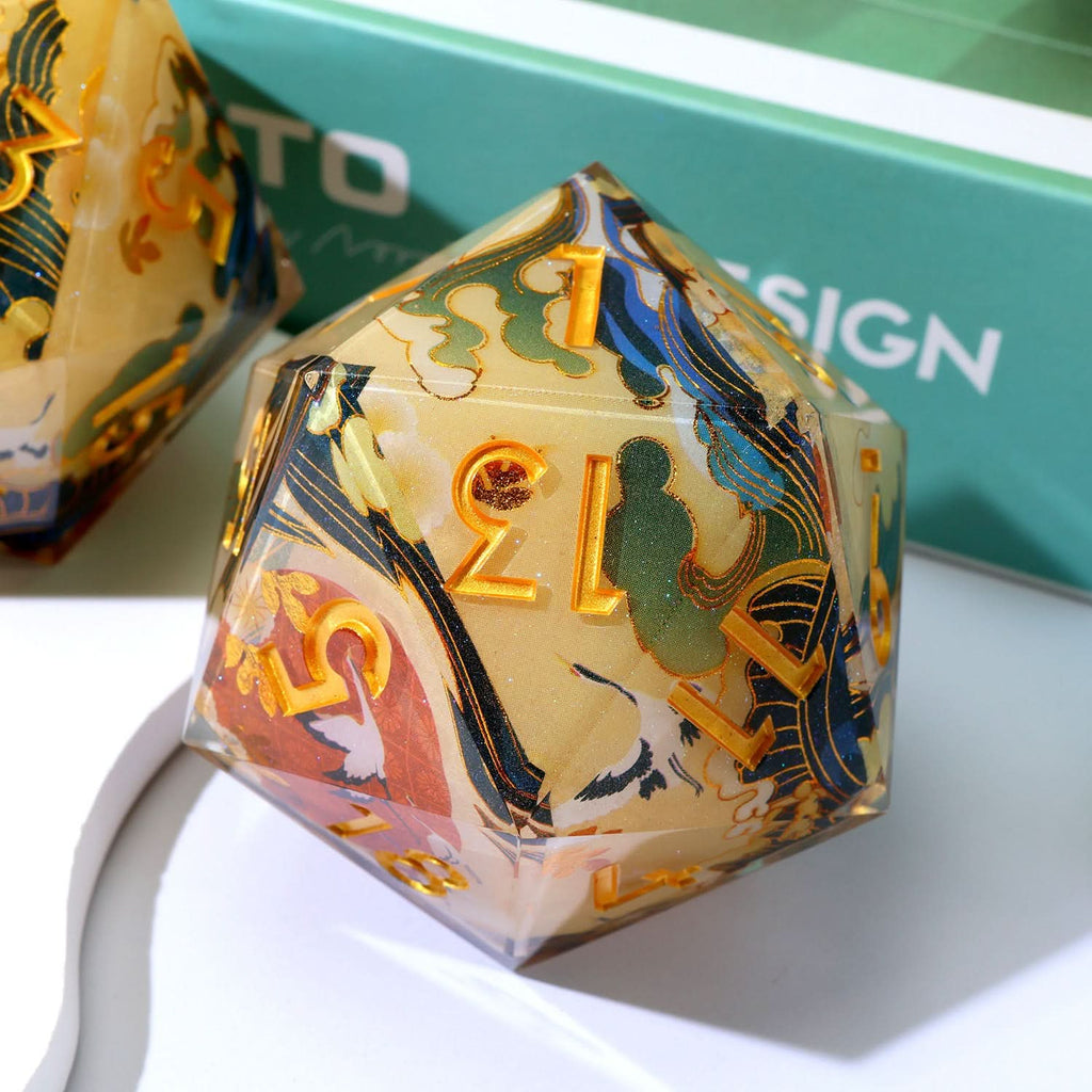 Whispering Glade | 50mm D20 | Oversized Art Core Dice