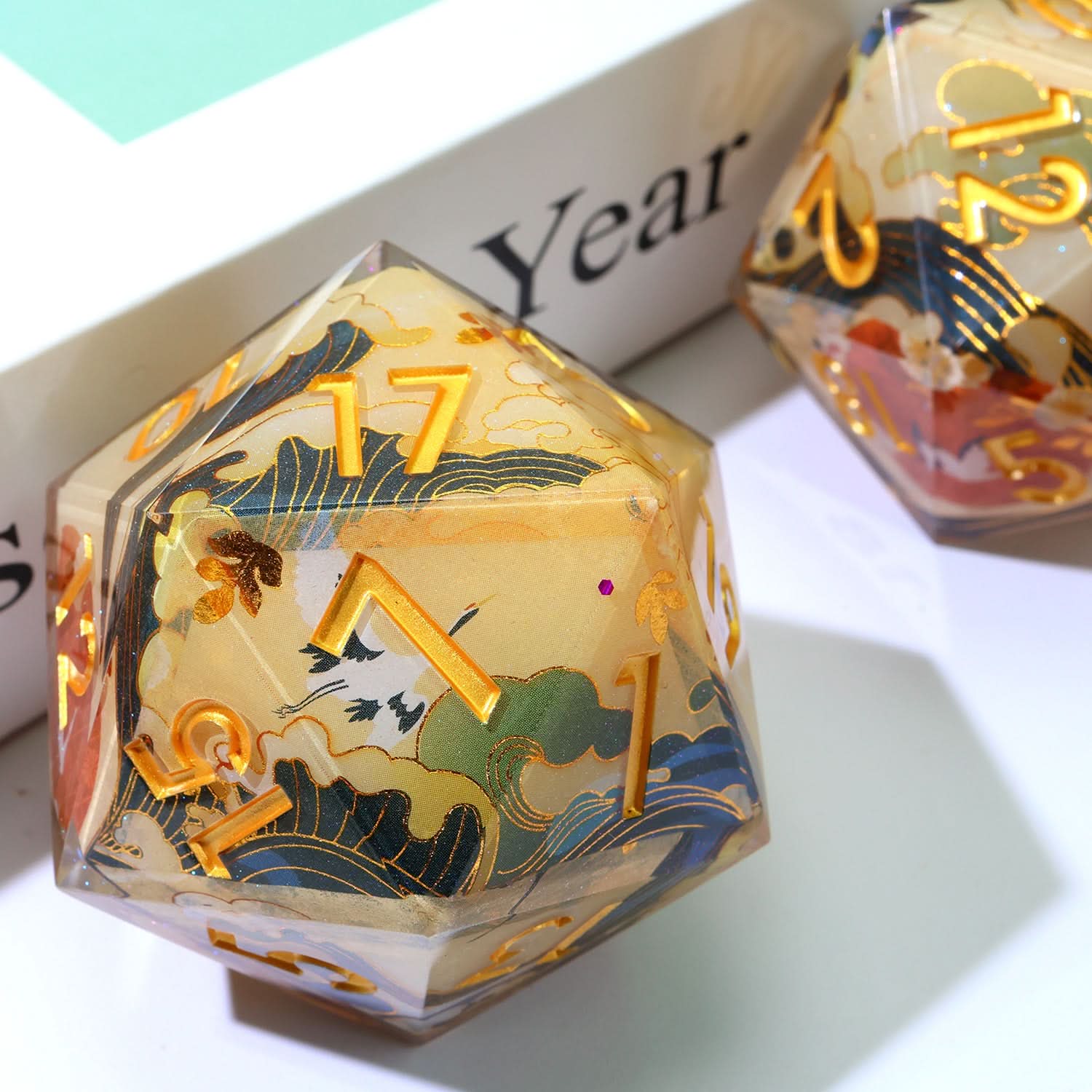 Whispering Glade | 50mm D20 | Oversized Art Core Dice