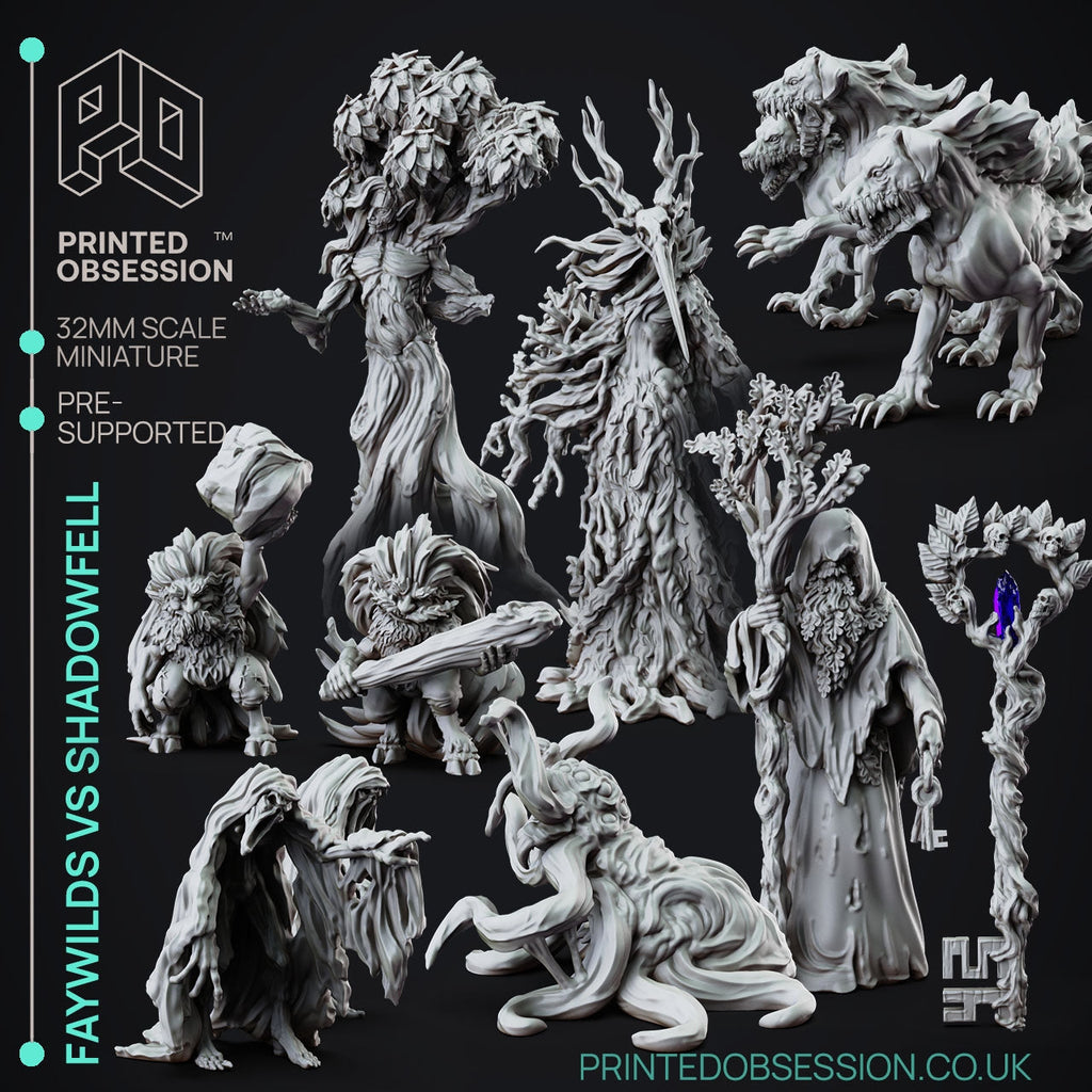 Faywild Vs Shadowfell Miniatures | Fantasy Miniature | Printed Obsession