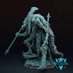Faceless King – 12K Resin D&D Miniature (With Base and Background) for Tabletop RPGs