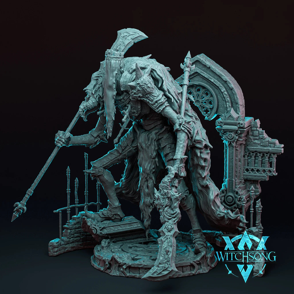 Faceless King – 12K Resin D&D Miniature (With Base and Background) for Tabletop RPGs
