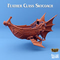 Feather Class Skycoach Airship | Skies of Sordane | Fantasy Miniature | Arcane Minis