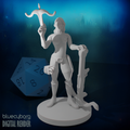 Female Badass Crossbow Ranger 28mm Scale Miniature