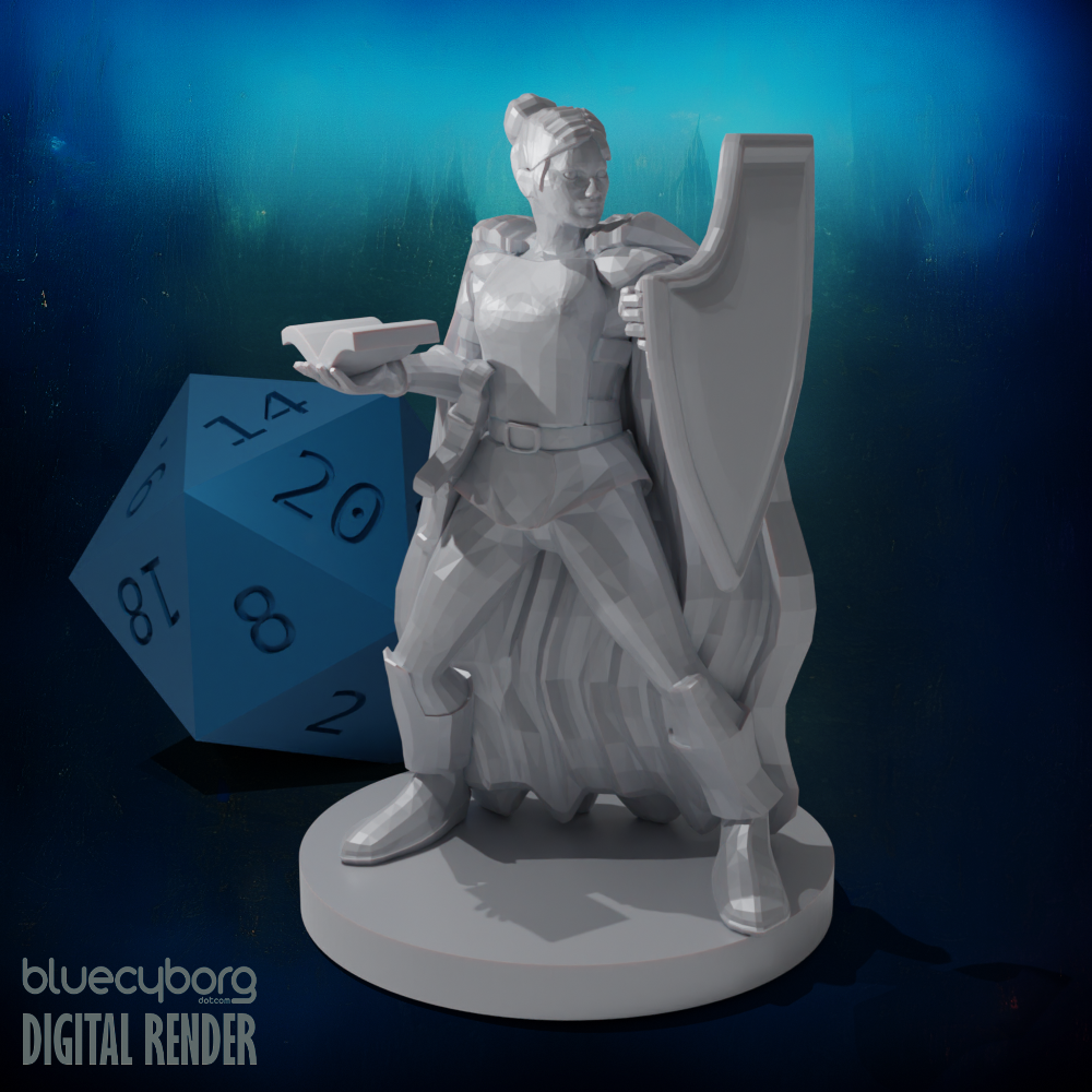 Female Eldritch Knight 28mm Scale Miniature