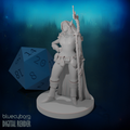 Female Elf Druid Spore Circle 28mm Scale Miniature
