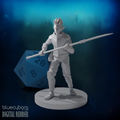 Female Elven Glaive Fighter 28mm Scale Miniature
