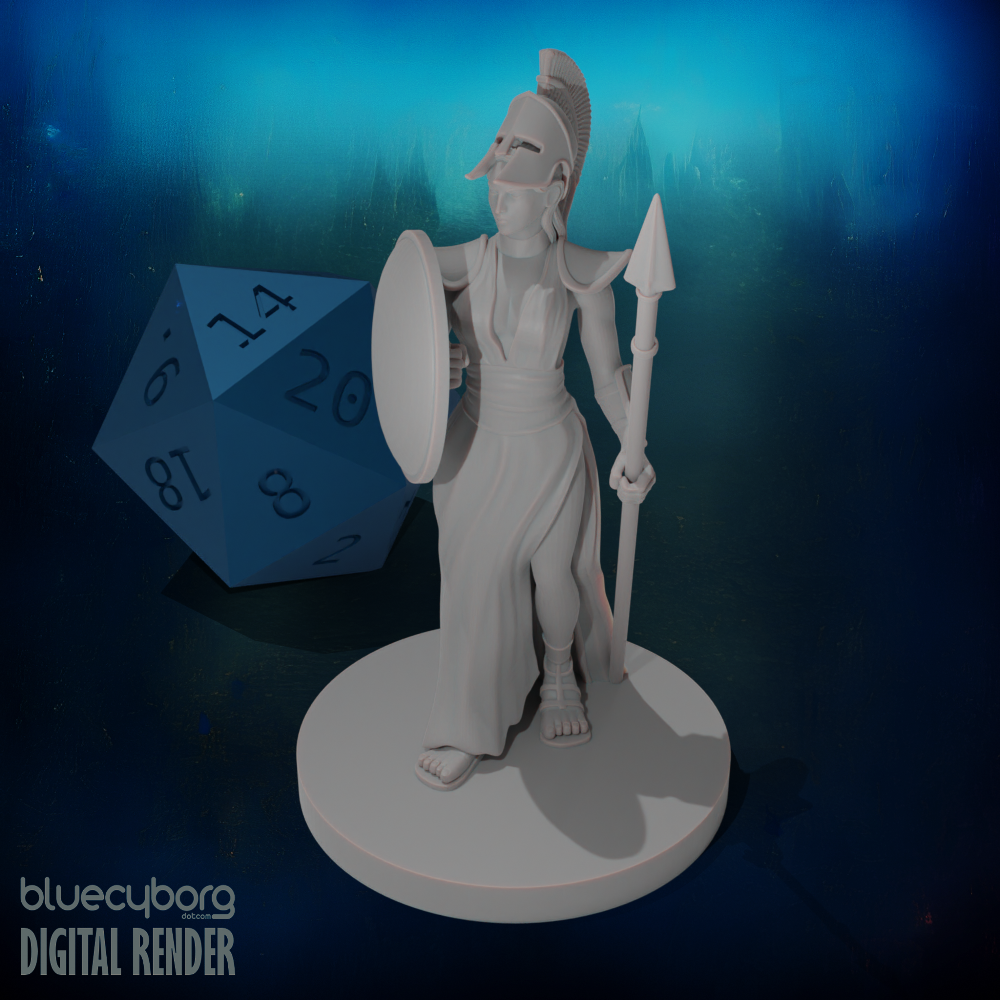 Female Greek Paladin 2 28mm Scale Miniature