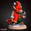 Festive Kobold Sorcerer | Bullet Town Christmas | Fantasy Miniature | Bite the Bullet