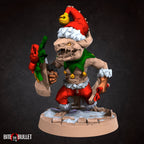 Festive Kobold Warrior | Bullet Town Christmas | Fantasy Miniature | Bite the Bullet