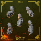 Fists Anvil Wardens Conversion Bits For 28mm 32mm Sci-fi Space Knights