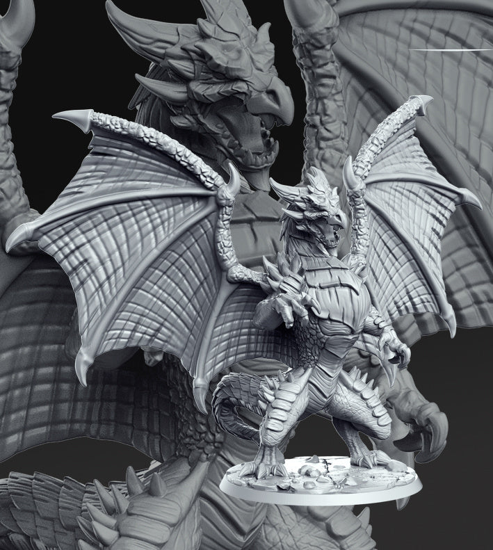 Flimtrax Dragon | Monster Hunters | Fantasy Miniature | RN Estudio