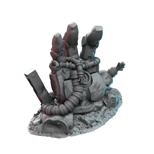 Fall of Killer Bots Scenery Set | Modern Tabletop Scenery | C27 Studio