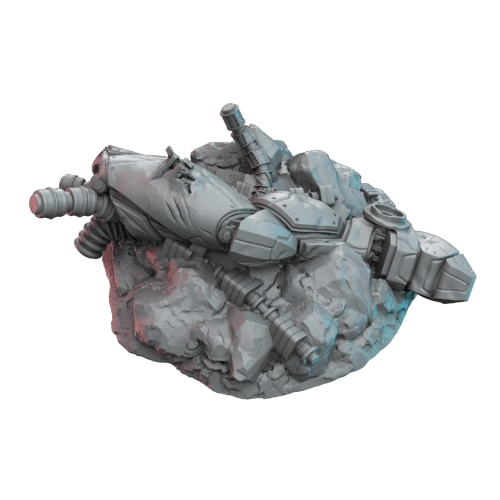 Fall of Killer Bots Scenery Set | Modern Tabletop Scenery | C27 Studio