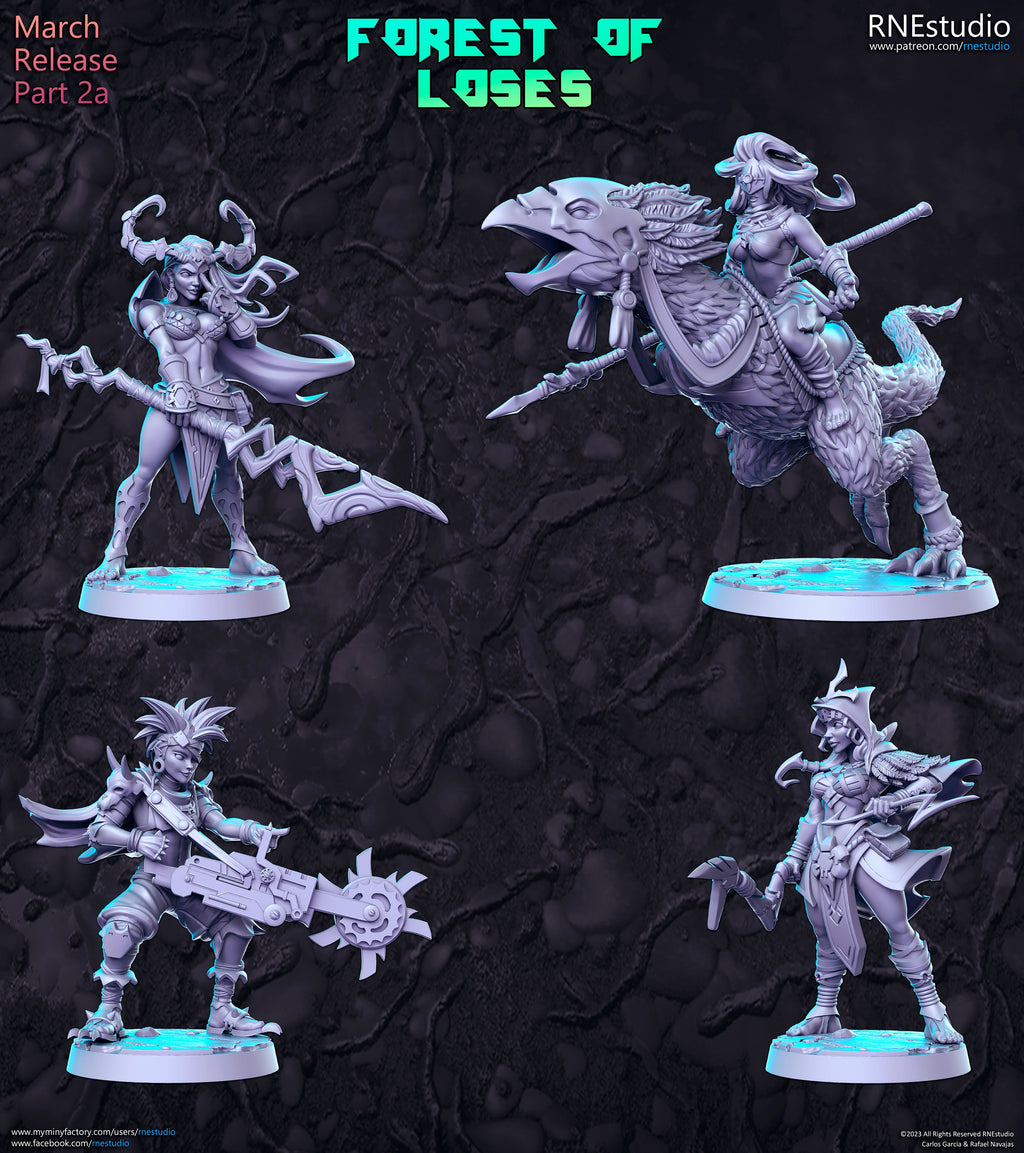 Forest of Loses Miniatures (Full Set) | Fantasy Miniature | RN Estudio