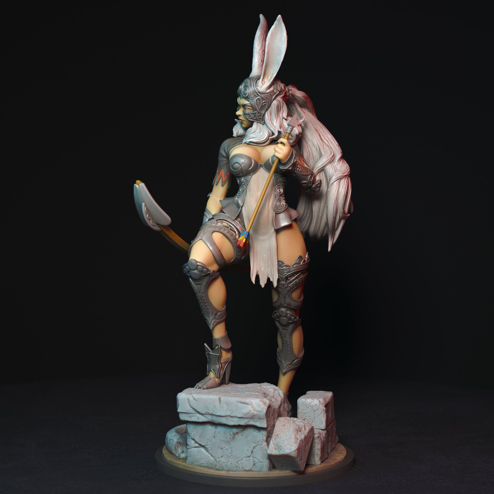 Fran | Pin-Up Statue Fan Art Miniature Unpainted | Torrida Minis