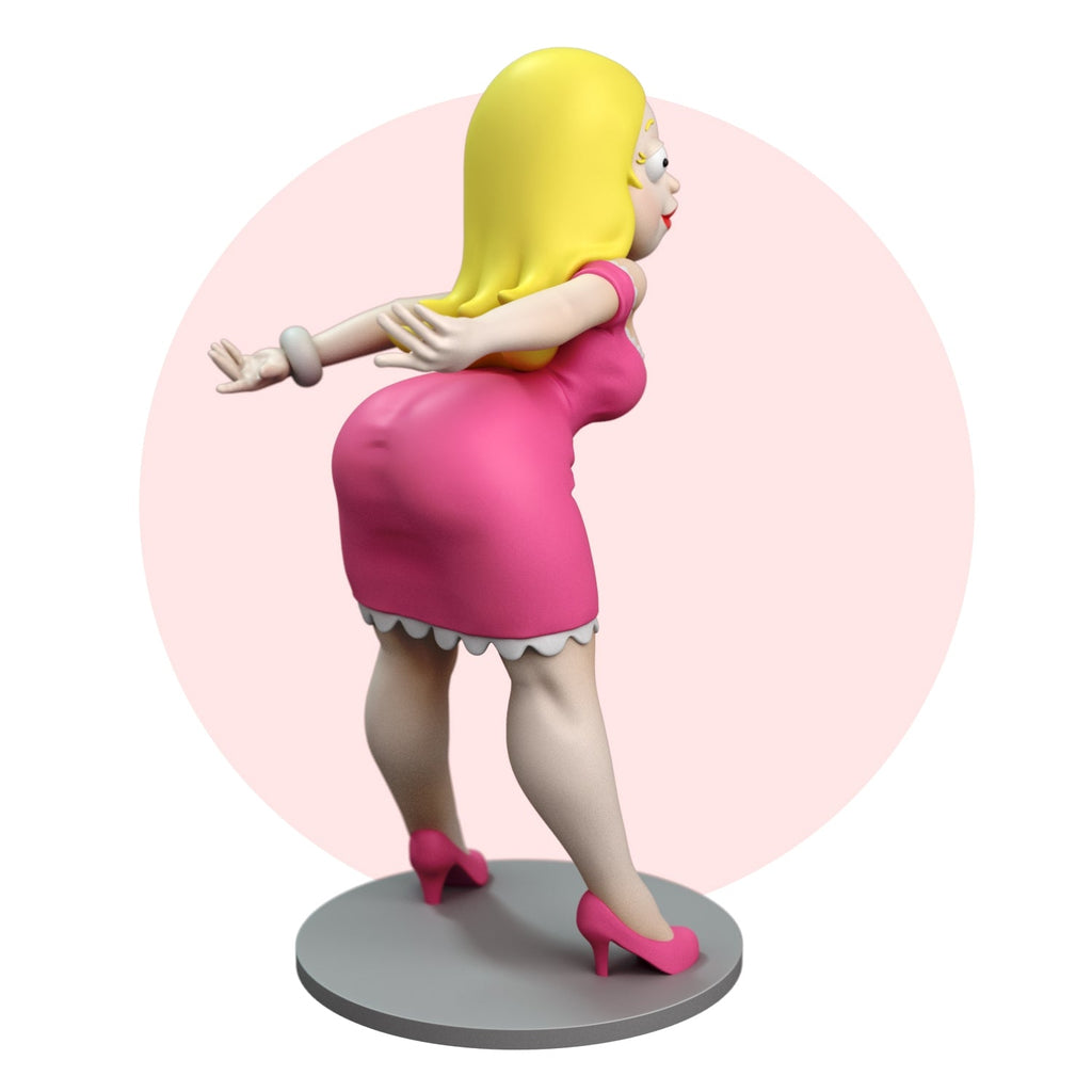 Francine | Pin-Up Statue Fan Art Miniature Unpainted | Torrida Minis