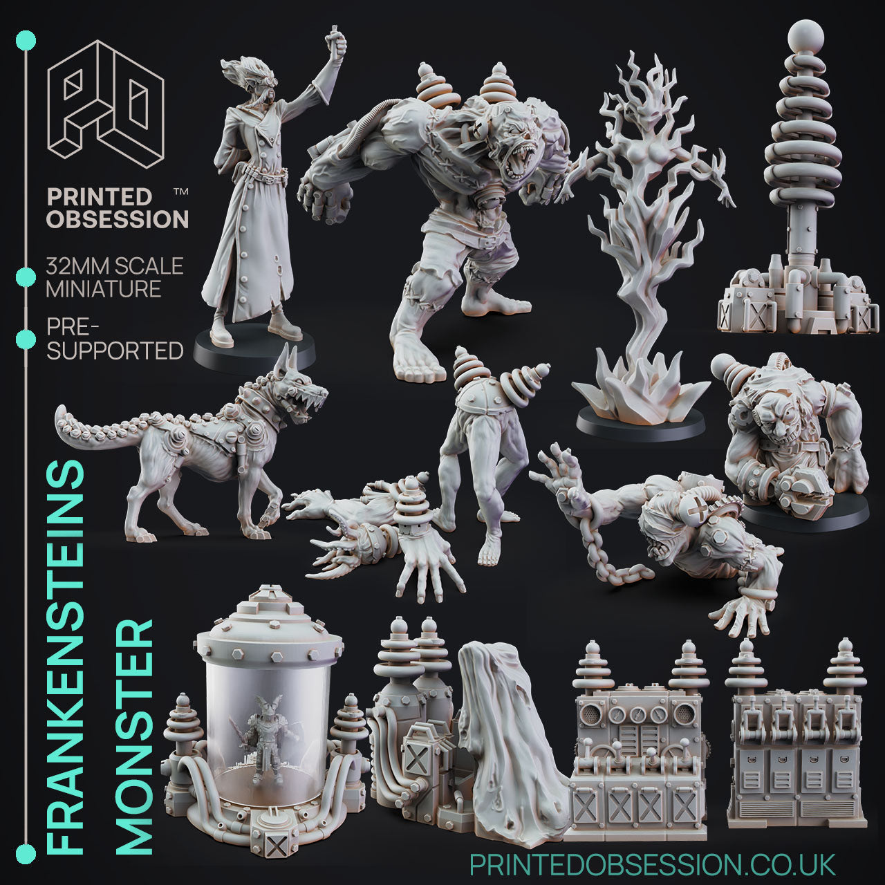Frankensteins' Monster Miniatures | Fantasy Miniature | Printed Obsession